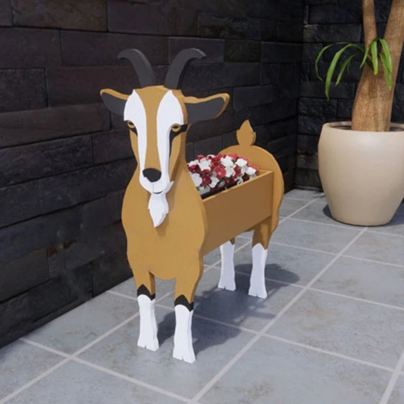 DIY Dog Planter Garden Flower Pot Pomeranian Husky Horse Sheep Elephant Bear Vase Pots Animal PVC FlowerPots Garden Home Decor