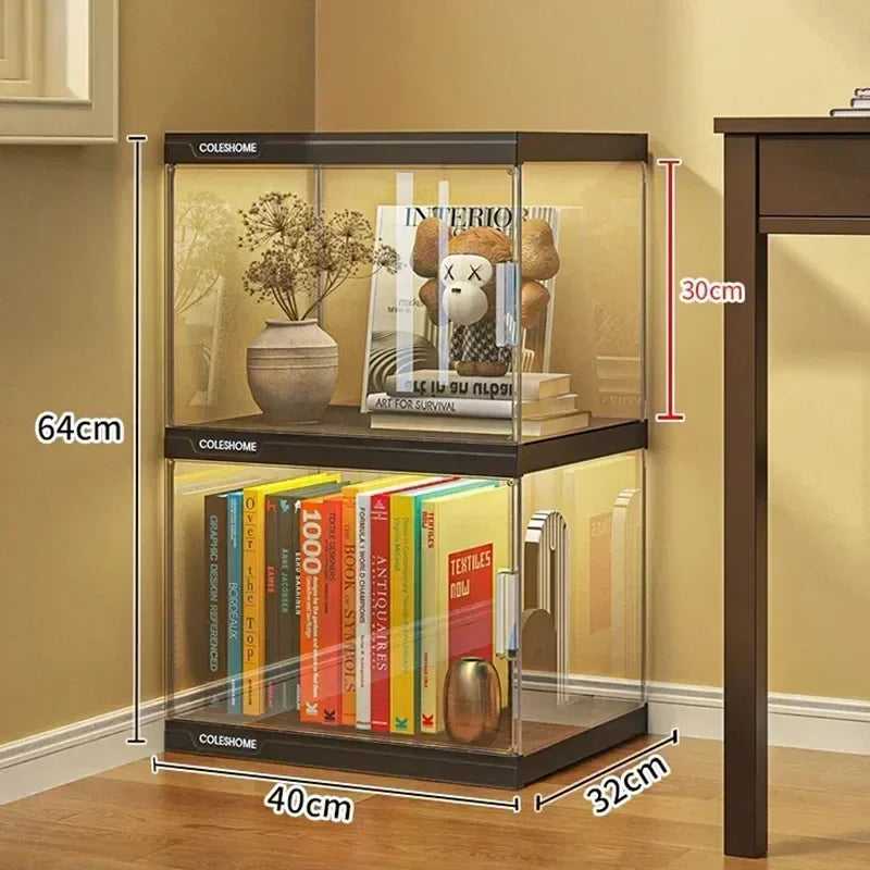 Nordic Living Room Display Cabinet Bookshelf Storage Organizer Modern Design Cabinet With With Lights Home Decor Furniture