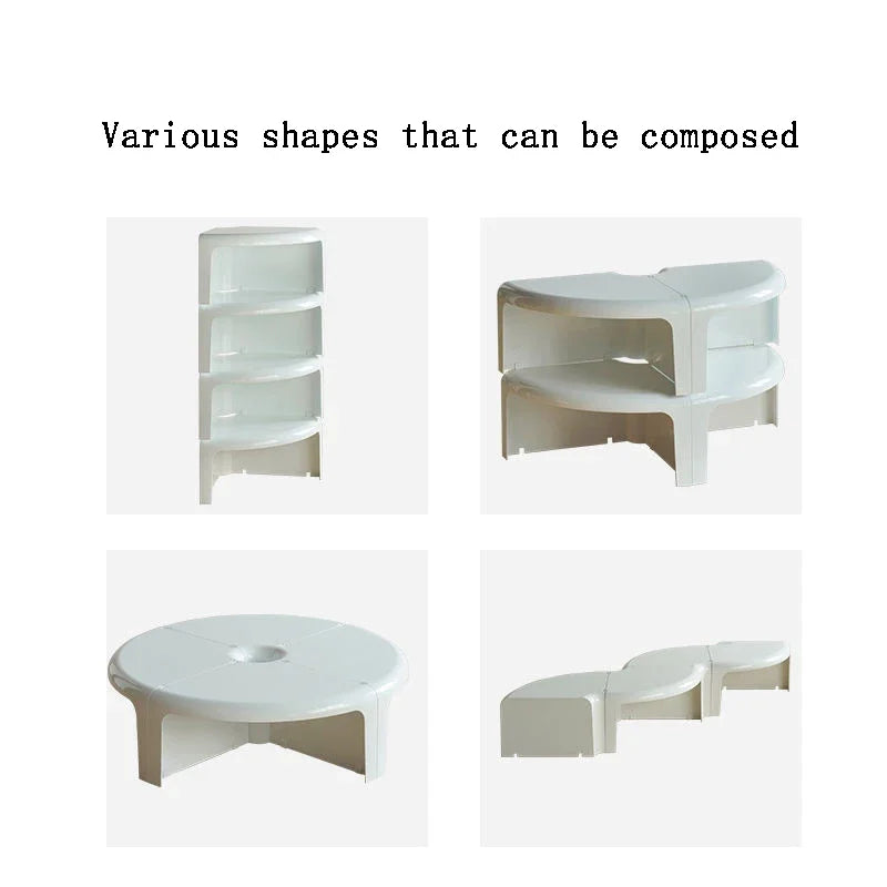 Nordic Living Room Coffee Table Creative Combination Splicing Round Coffee Table Multi-functional Home Living Room Furniture