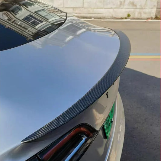 For Tesla Model 3/Y/S/Highland Spoiler Real Carbon Fiber Original High Performance Auto Trunk Tail Wing Car Exterior Accessories