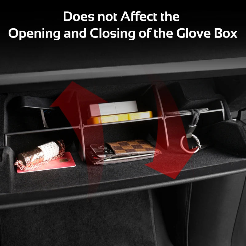 for Tesla Model 3 Y 2019-2023 Glove Box Divider Partition Plates Glovebox Organizer Insert Storage Shelf Car Accessories