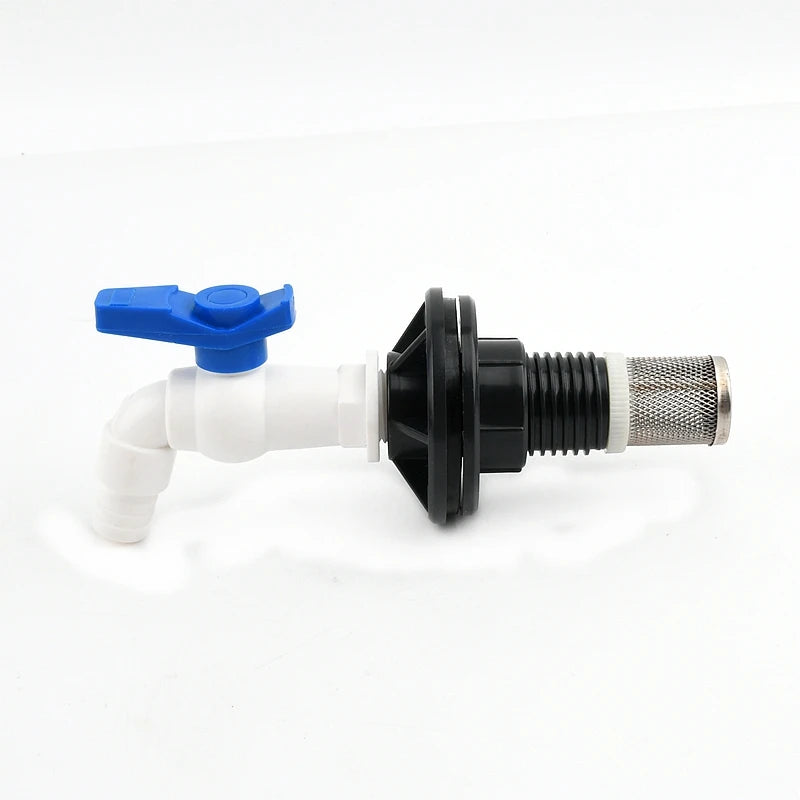1~8PCS 1/2, 3/4, 1 Inch UPVC Double Female Thread Water Tank Joints Garden Irrigation Accessories Fish Tank Connector