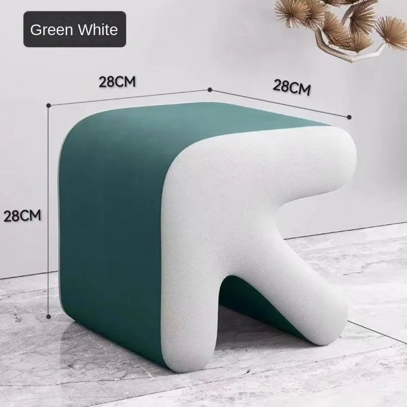 Realife Nordic Fitting Room Arrow Small Stool For Home Use Shoe Changing Stool Entrance Living Room Sofa Side Creative Low Stool