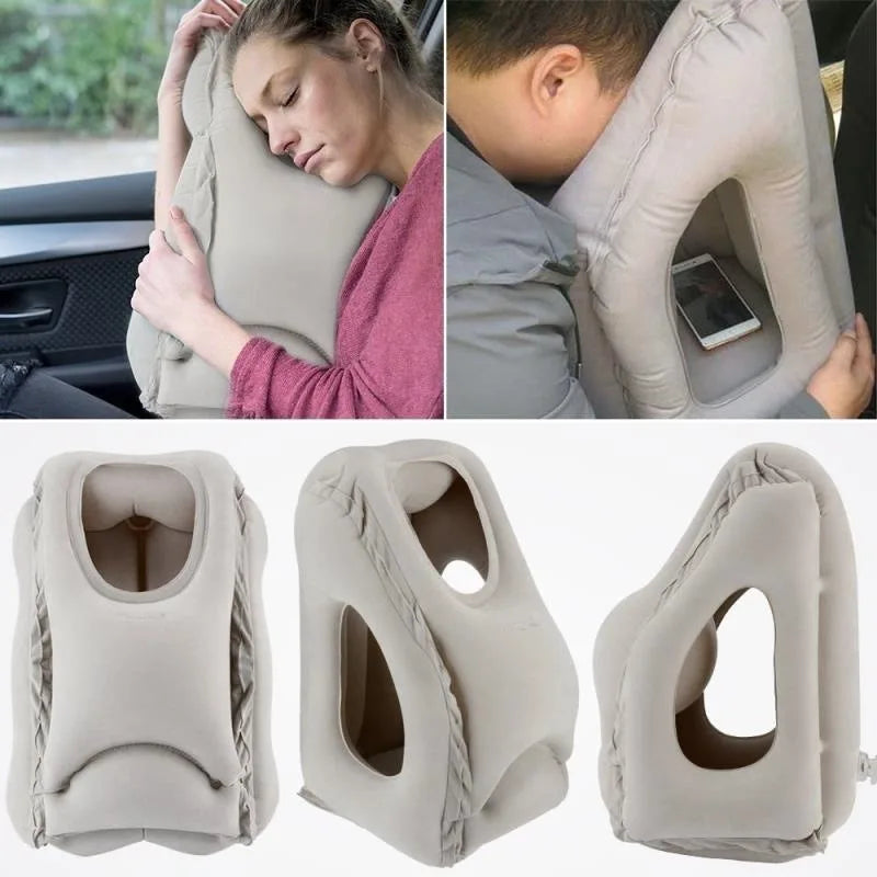 Upgraded Inflatable Travel Pillow