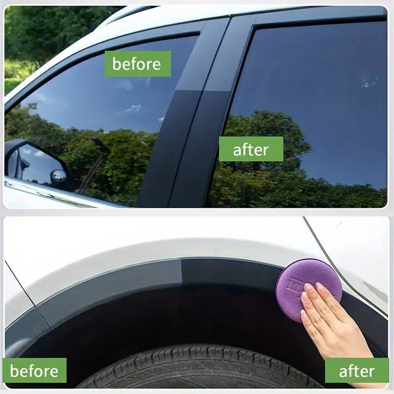Car Plastic Restorer Back To Black Gloss Auto Interior Leather & Panel Renewal Wax Coating Agent Auto Polish And Repair Coating