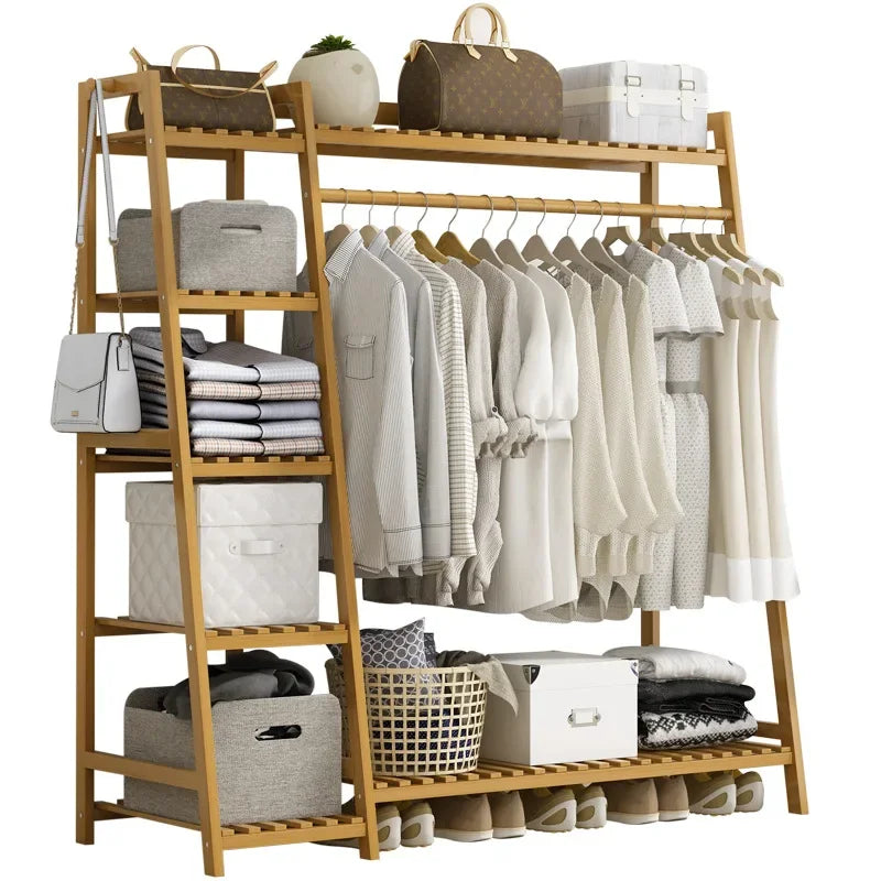 Movable Clothes Hanger Coats Clothing Rack Shelfs Home Furniture Room Shelves Closet Closet Shoe Organizer Jingle Bells Sofa