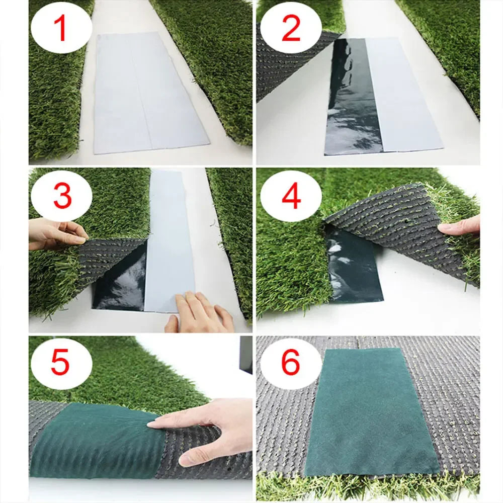10M Artificial Grass Seam Tape for Lawn Glue-free Garden Lawn Green Tape Synthetic Lawn Grass Carpet Fixed Connection Tape