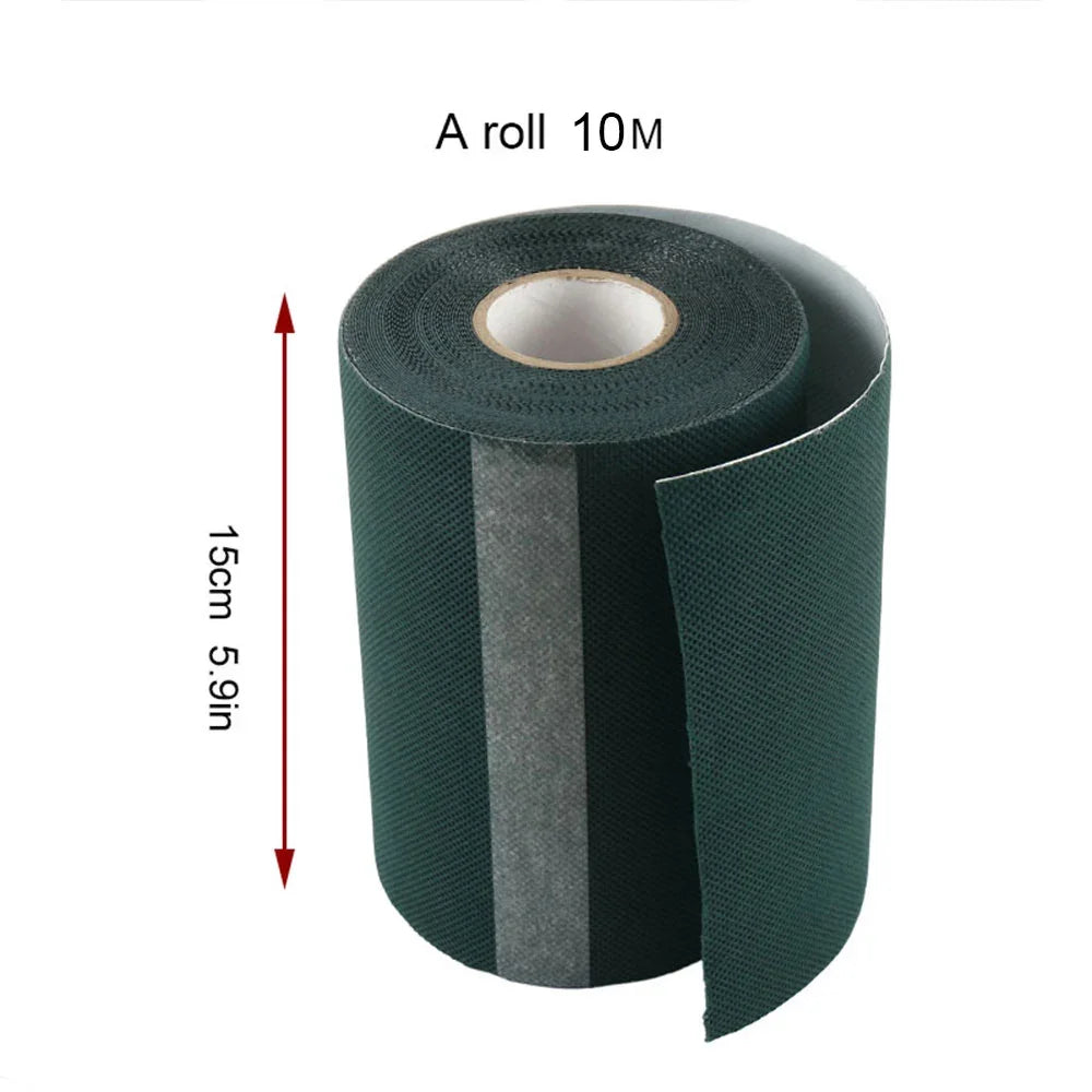10M Artificial Grass Seam Tape for Lawn Glue-free Garden Lawn Green Tape Synthetic Lawn Grass Carpet Fixed Connection Tape