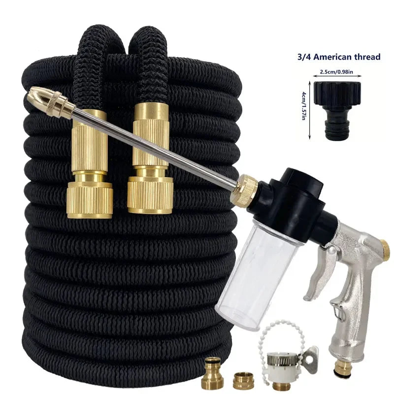 Flexible Garden Hose And Expandable Magic Spray Pipe, High-Pressure Garden Spray Gun, Garden Supplies