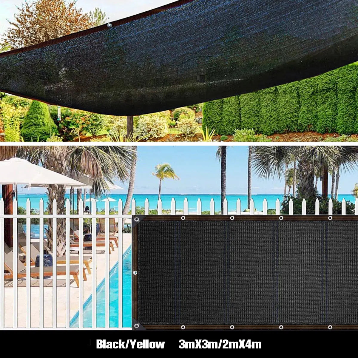Outdoor Shade Mesh Shading Net Cloth Garden Decorations Canvas Decor Cover Gardening Outside Terrace Awning Awnings Car Sunshade