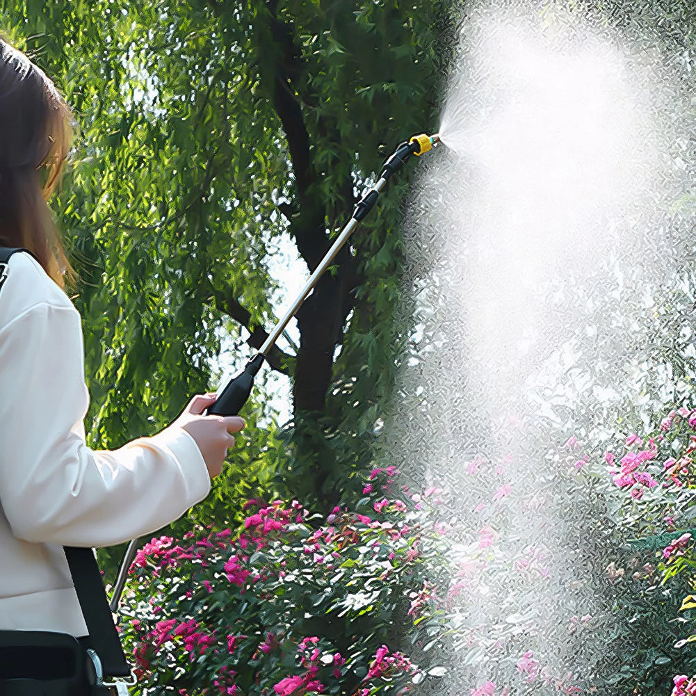 Shoulder Pesticide Sprayer 5L Electric Backpack Sprayer USB Rechargeable Automatic Sprayer Bottle 3 Modes for Garden Irrigation