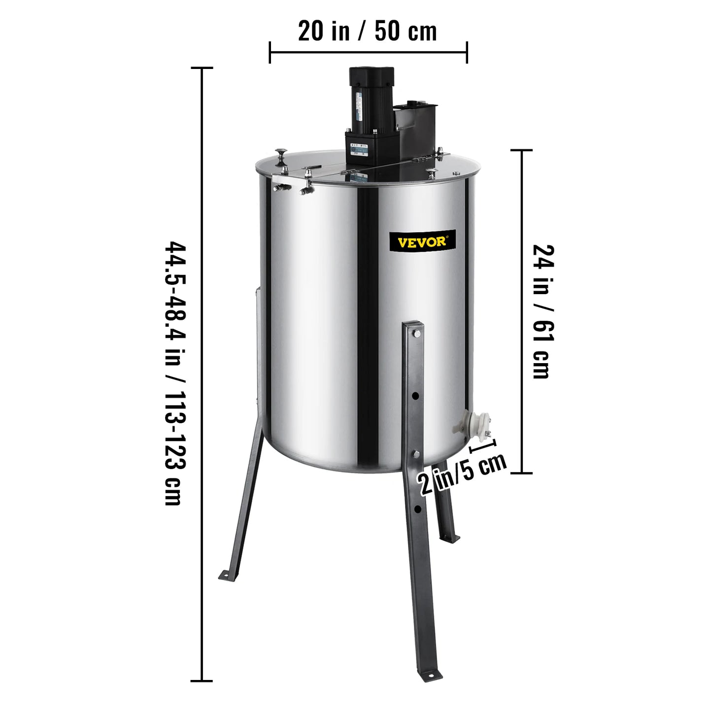 SucceBuy Honey Extractor 2 3 4 Frame Manual Electric Stainless Steel Honeycomb Spinner Crank Centrifuge Beekeeping Equipment
