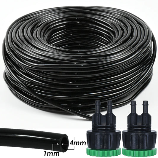 SPRYCLE 5m-100m 1/4'' Garden Watering Hose 4/7mm PVC Micro Drip Irrigation Pipe Tubing for Sprinkler Lawn Pot Plant Greenhouse