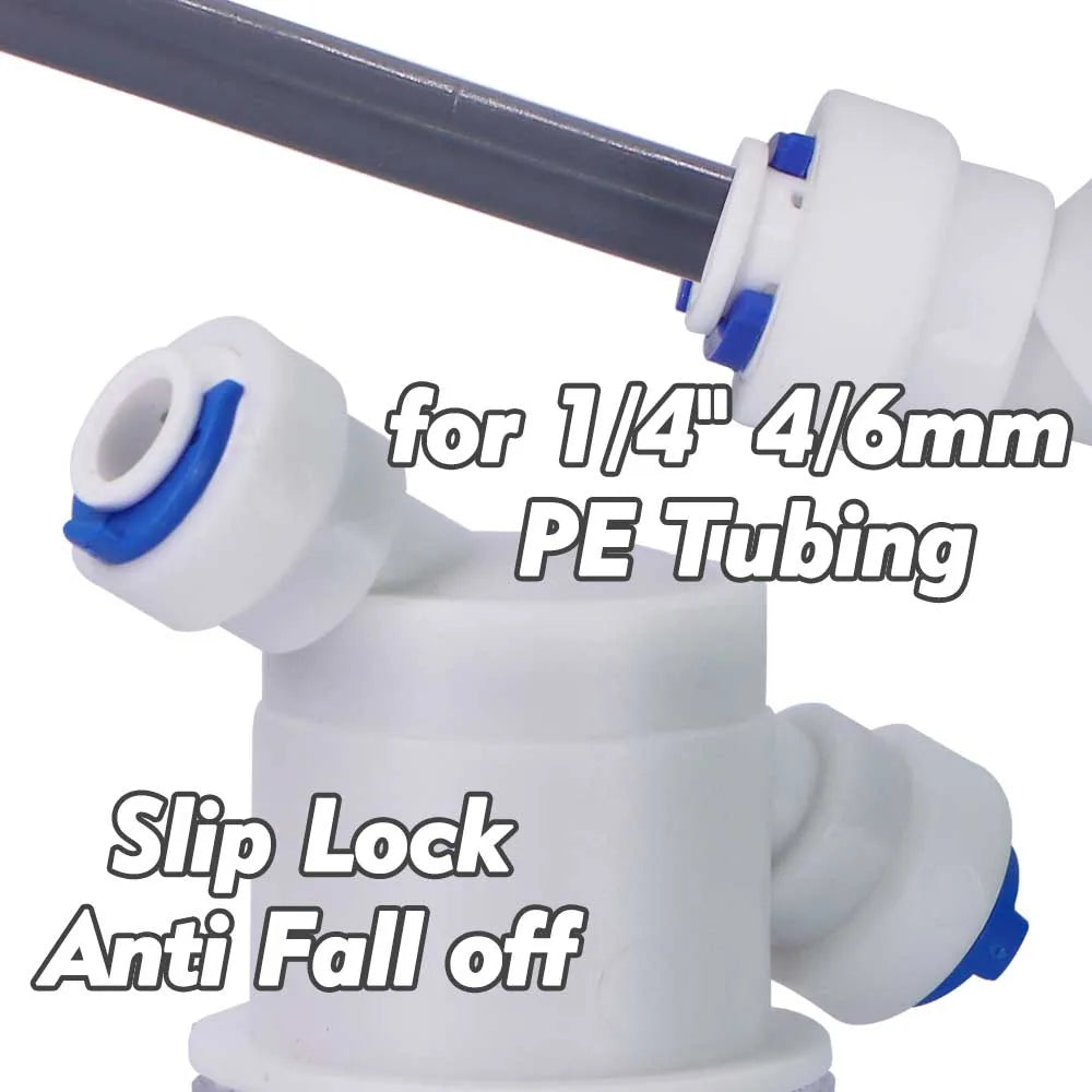 40μm 1/4" 4/6mm Mini Prefilter Slip Lock Quick Connector Stainless Steel Filter Screen Garden Irrigation Misting Cooling System