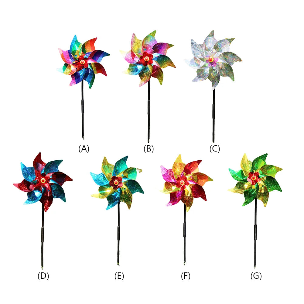 5/10PCS Bird Repeller Reflective Windmill Pinwheel Bird-Scaring Windmill Spinner for Garden Lawn Yard Decor and Keep Birds Away