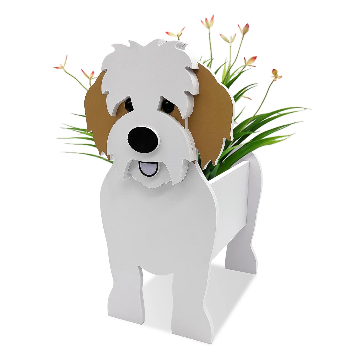 DIY Dog Planter Garden Flower Pot Pomeranian Husky Horse Sheep Elephant Bear Vase Pots Animal PVC FlowerPots Garden Home Decor