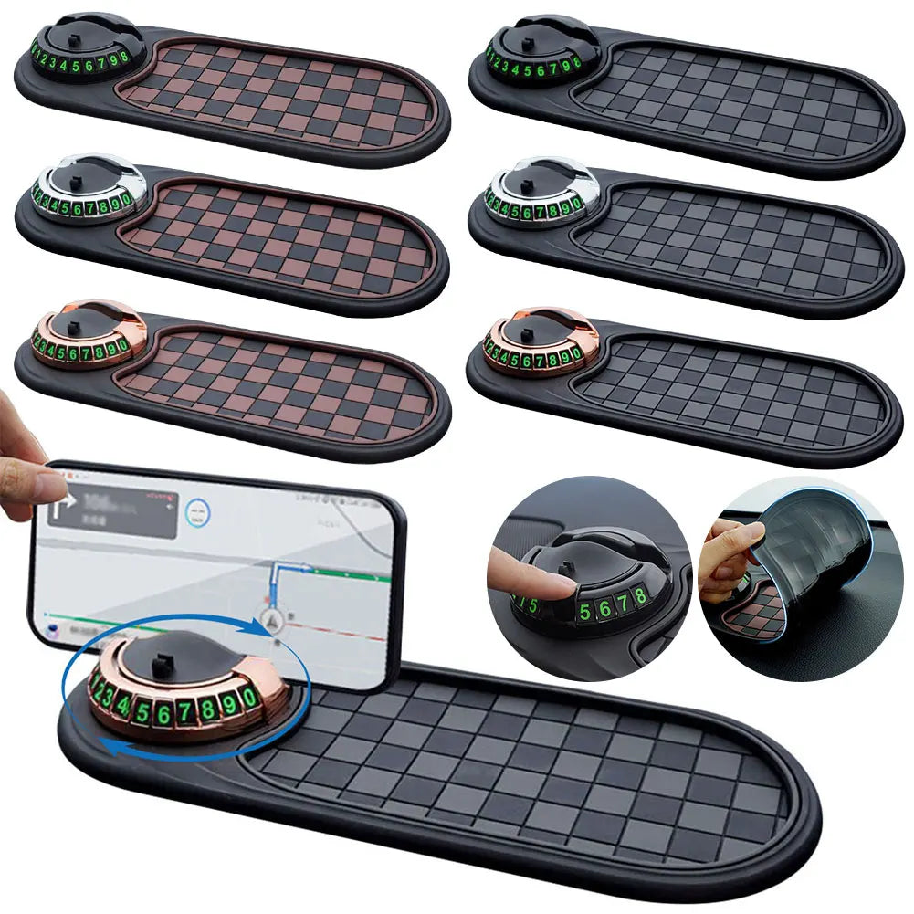 Multifunction Car Dash Mat Anti Slip Rug Dashboard Cell Phone Holder Silicone Dashboard Car Pad Mat for Phones Keys Gadgets