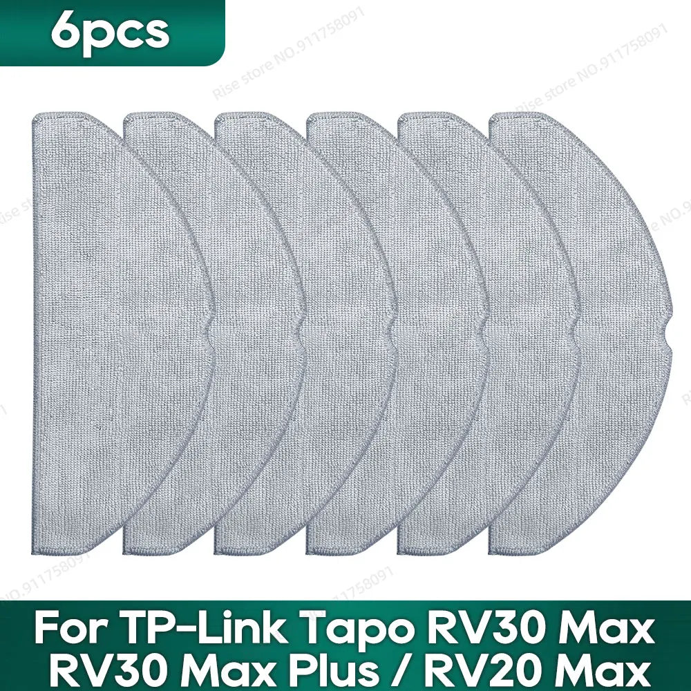 Compatible for TP-Link Tapo RV30 Max Plus/ RV30 Max/ RV20 Max Plus / RV20 Max Accessories Hepa Filter Mop Side Brush Parts