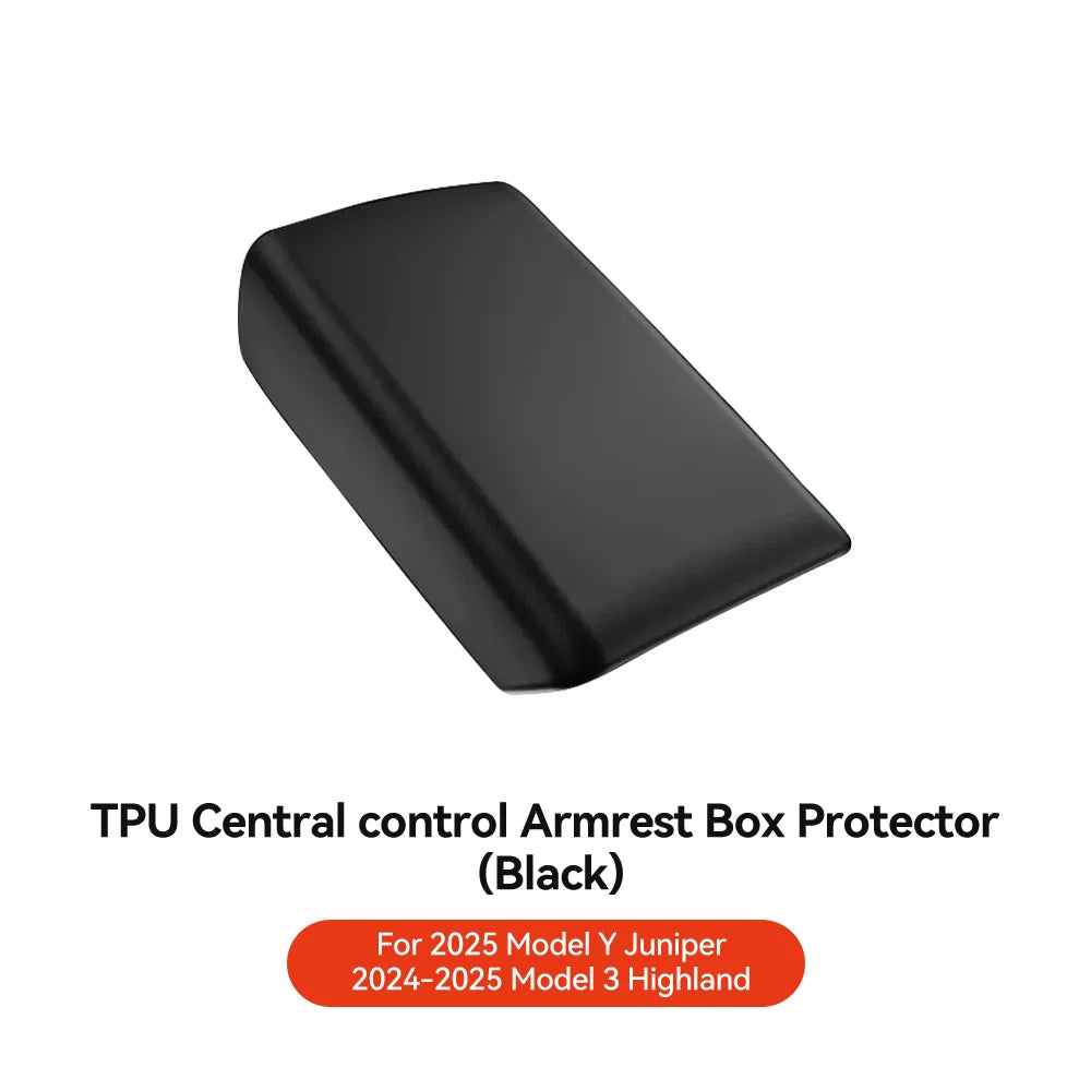 YZ for Tesla Model 3 Y Highland Juniper TPE Soft Case Center Console Arm Rest Lid Armrest Cover Accessories