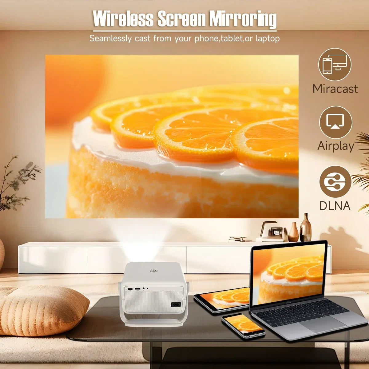 Magcubic L018 650 ANSI Projector: 1080P 4K, Auto Focus/Keystone, Android 11, WiFi6, BT5.2, 360° Portable Home Cinema | AlluCanFind