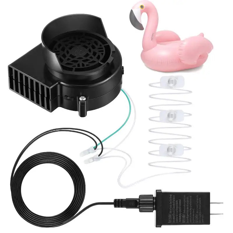 Inflatable Air Blower Portable Mini Air Blower With LED Light String Replacement Blower Fan for Halloween Xtmas Garden Decor
