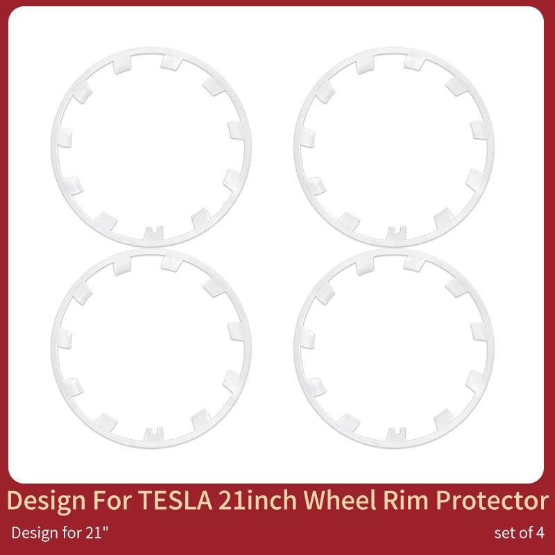 21 Inch Wheel Hub Protection For Tesla Model Y 2020-2024 Performance Rim Patch Protectors ABS Wheel Covers hubcaps