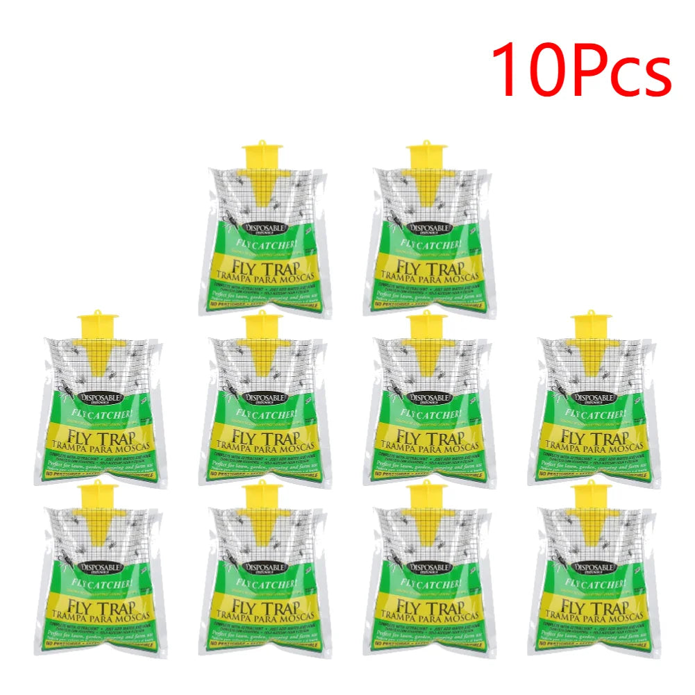 1-20Pcs Hanging Outdoor Fly Trap Disposable Insect Bug Attract Fly Catcher Bag Mosquito Trap Catcher Wasp Fly Killer Flie Trap