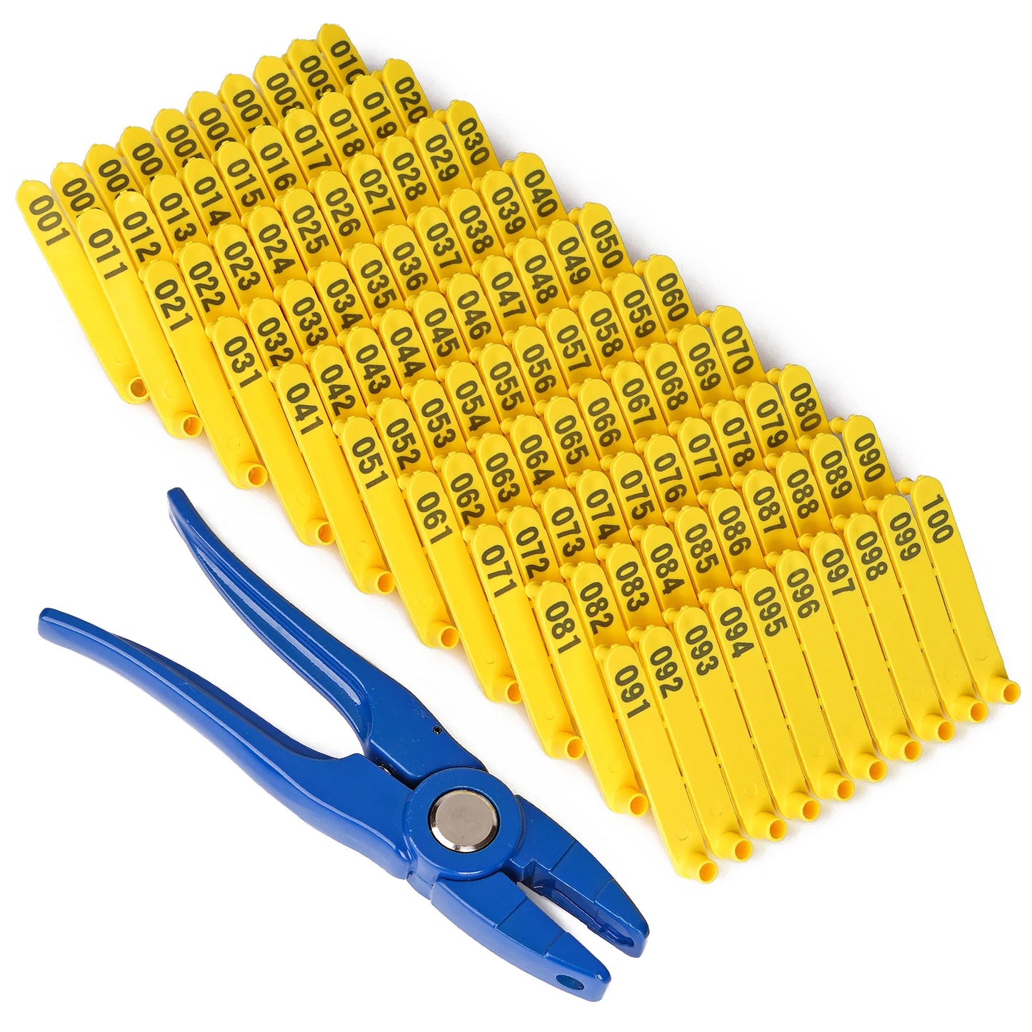 Farm Animal Ear Tag Pliers Dog Rabbits Sheep Ear Tags One-piece Nylon Material Sheep Laser Ear Tag 100 pcs