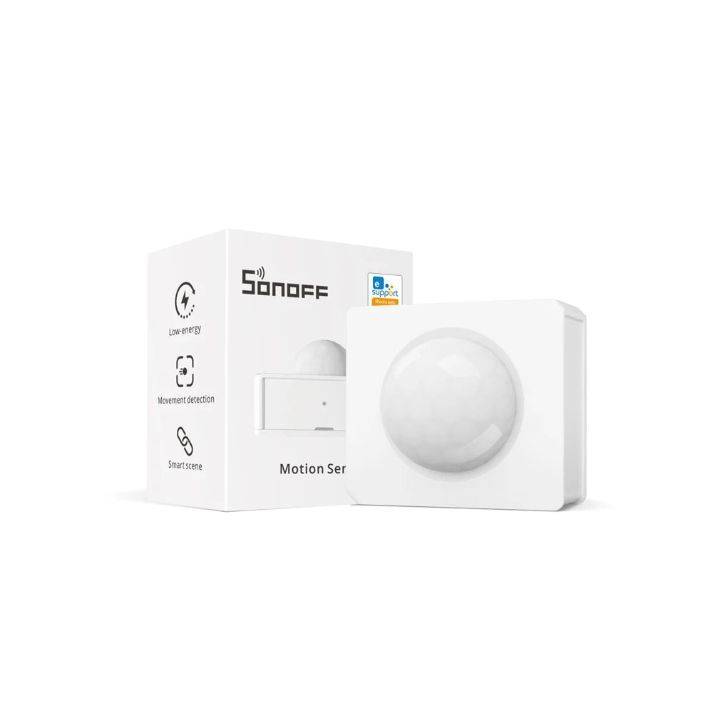 SONOFF PIR3-RF 433MHZ Smart Motion Sensor Work with RF BridgeR2 Alarm Notification Movement detection Smart Scene via eWeLink