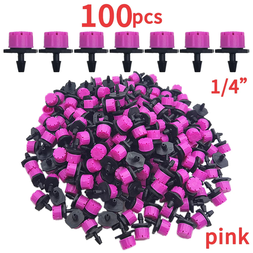 OASIS 30-1000PCS 4/7mm Garden Irrigation Nozzle Adjustable Dripper Watering Sprinkler Emitter Micro Drip Balcony Yard Greenhous