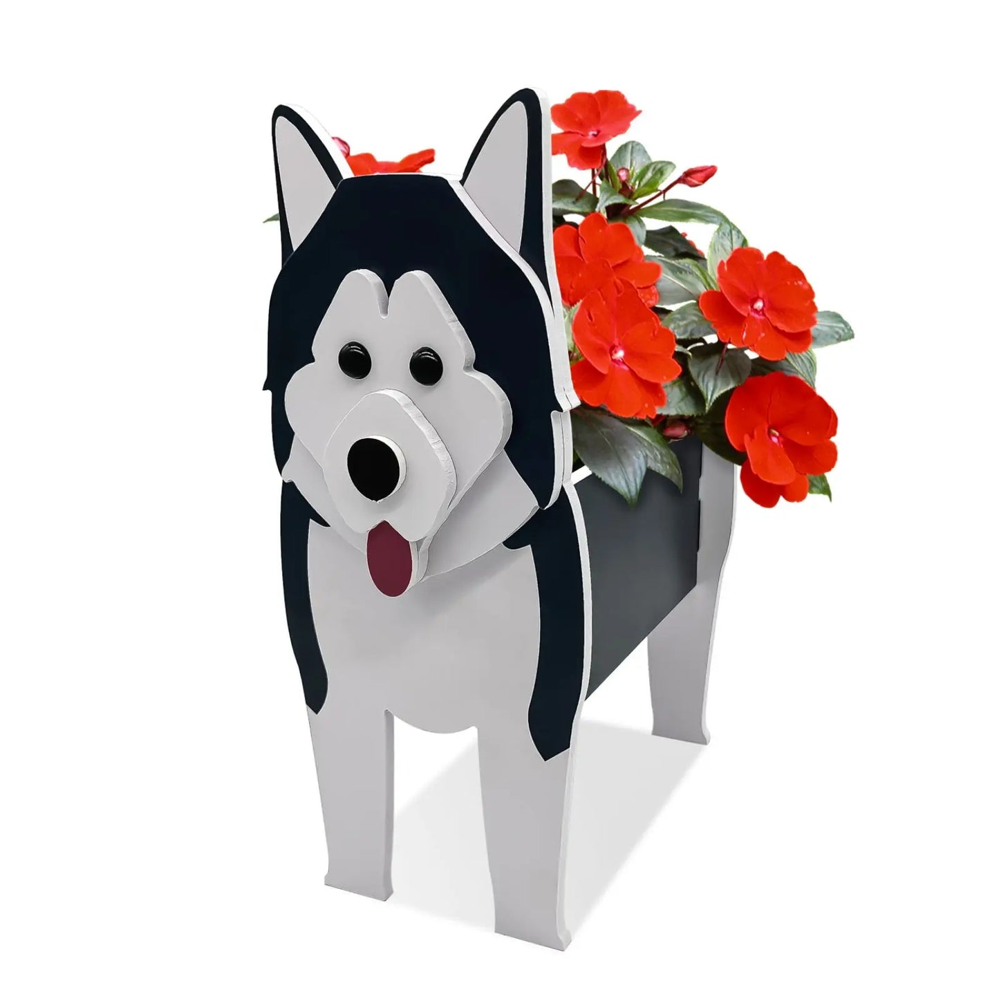 DIY Dog Planter Garden Flower Pot Pomeranian Husky Horse Sheep Elephant Bear Vase Pots Animal PVC FlowerPots Garden Home Decor