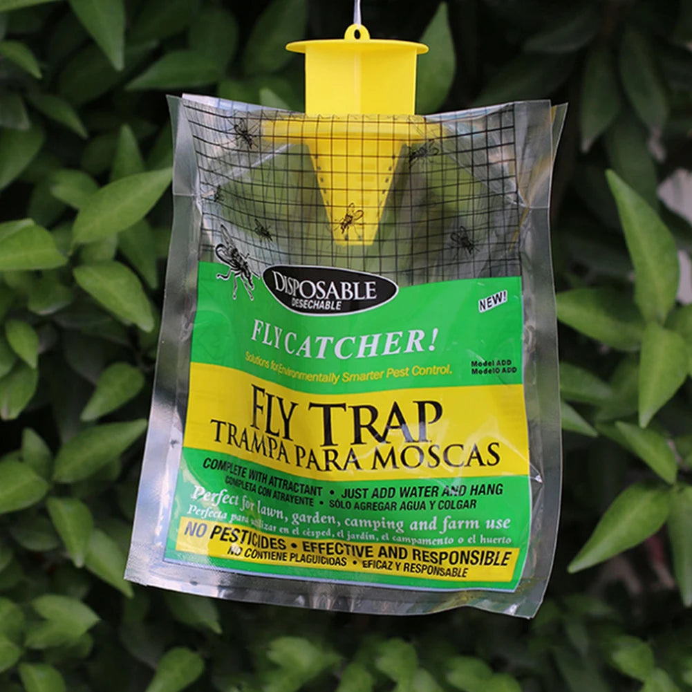 1-20Pcs Hanging Outdoor Fly Trap Disposable Insect Bug Attract Fly Catcher Bag Mosquito Trap Catcher Wasp Fly Killer Flie Trap
