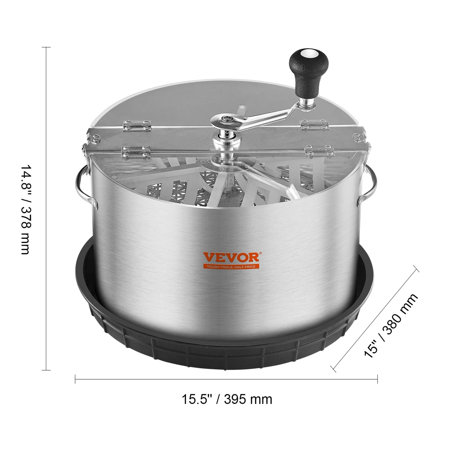VEVOR Leaf Bowl Trimmer 16",19",24" Trimmer Bowl Manual Bud Trimmer with Stainless-Steel Blades for Twisted Spin Cut Clear Dome