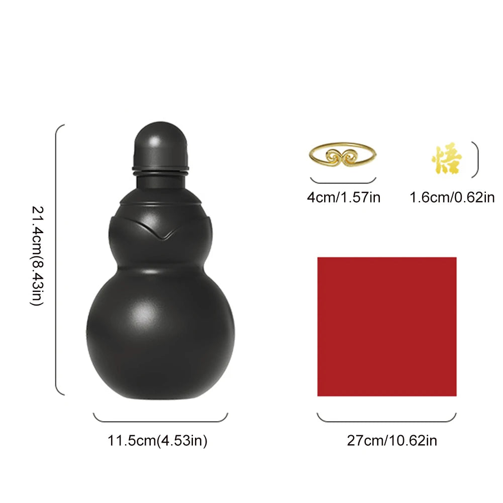 900ml Chinese Retro Wu Kong Gourd Water Bottle - Large Capacity