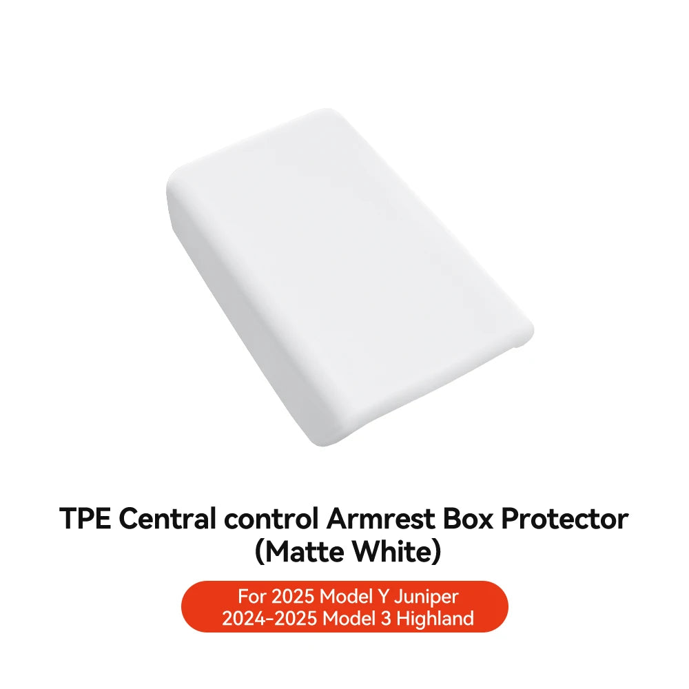 YZ for Tesla Model 3 Y Highland Juniper TPE Soft Case Center Console Arm Rest Lid Armrest Cover Accessories