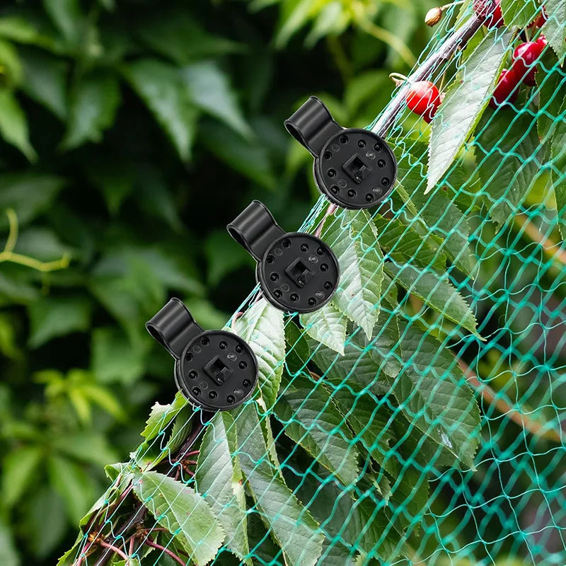 50pcs Sun Protection Shade Mesh Fixing Clips Black Round Household Garden Supplies Removable Reusable Secure Durable TMZ