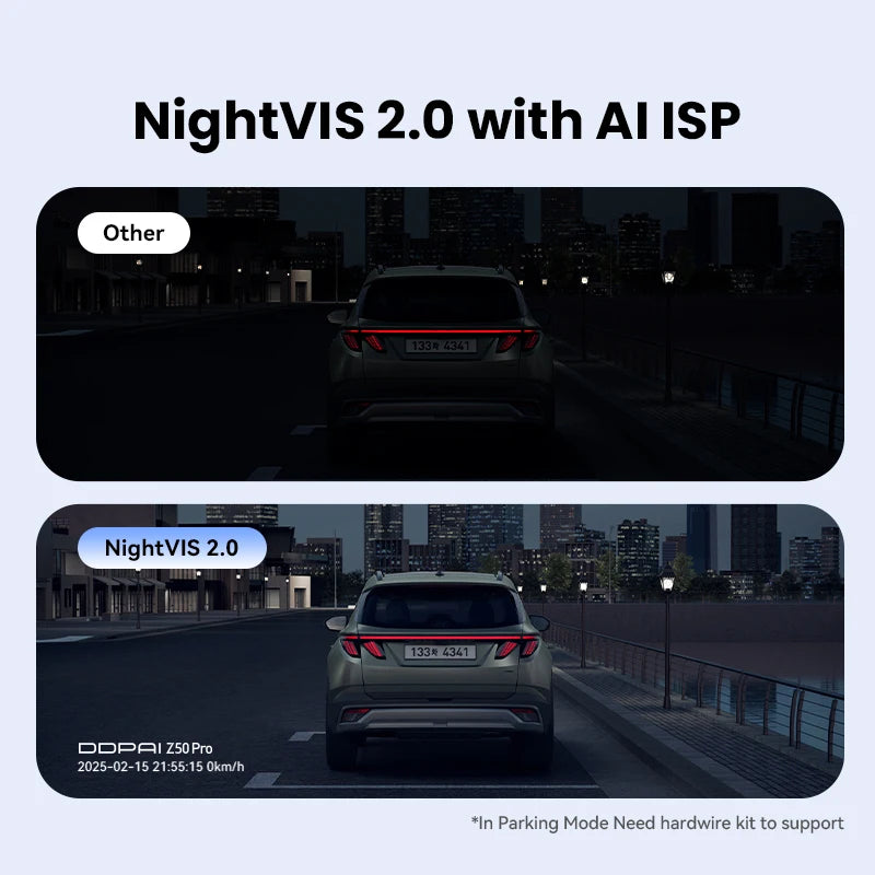 2025 New DDPAI Dash Cam Z50 Pro 4K UHD 3"IPS Display Built-in GPS ADAS