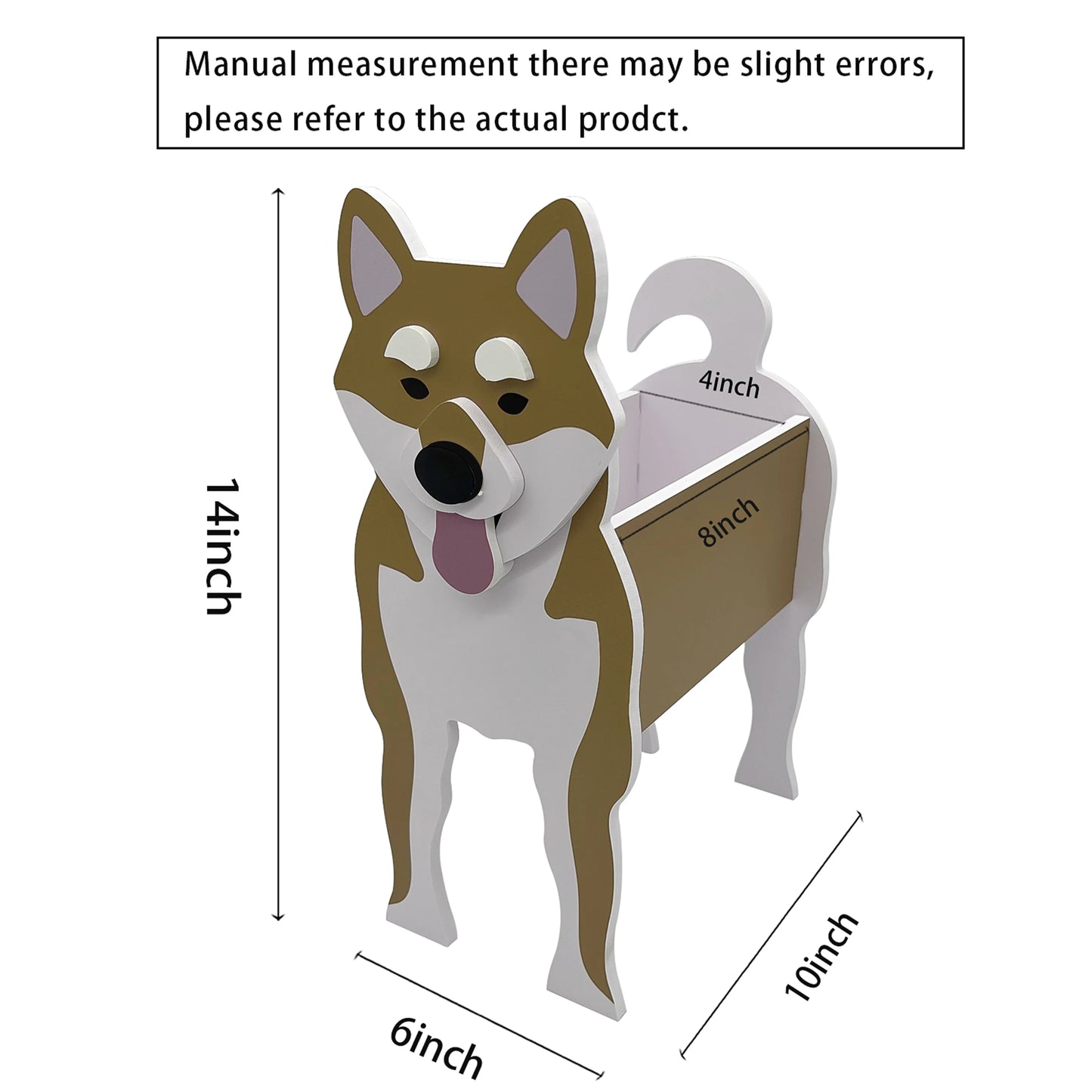 Garden Flower Pot Dog Shape Planter Shiba inu Mastiff Cain Terrier Havanese Vase Pots DIY PVC Garden FlowerPots Home Decor