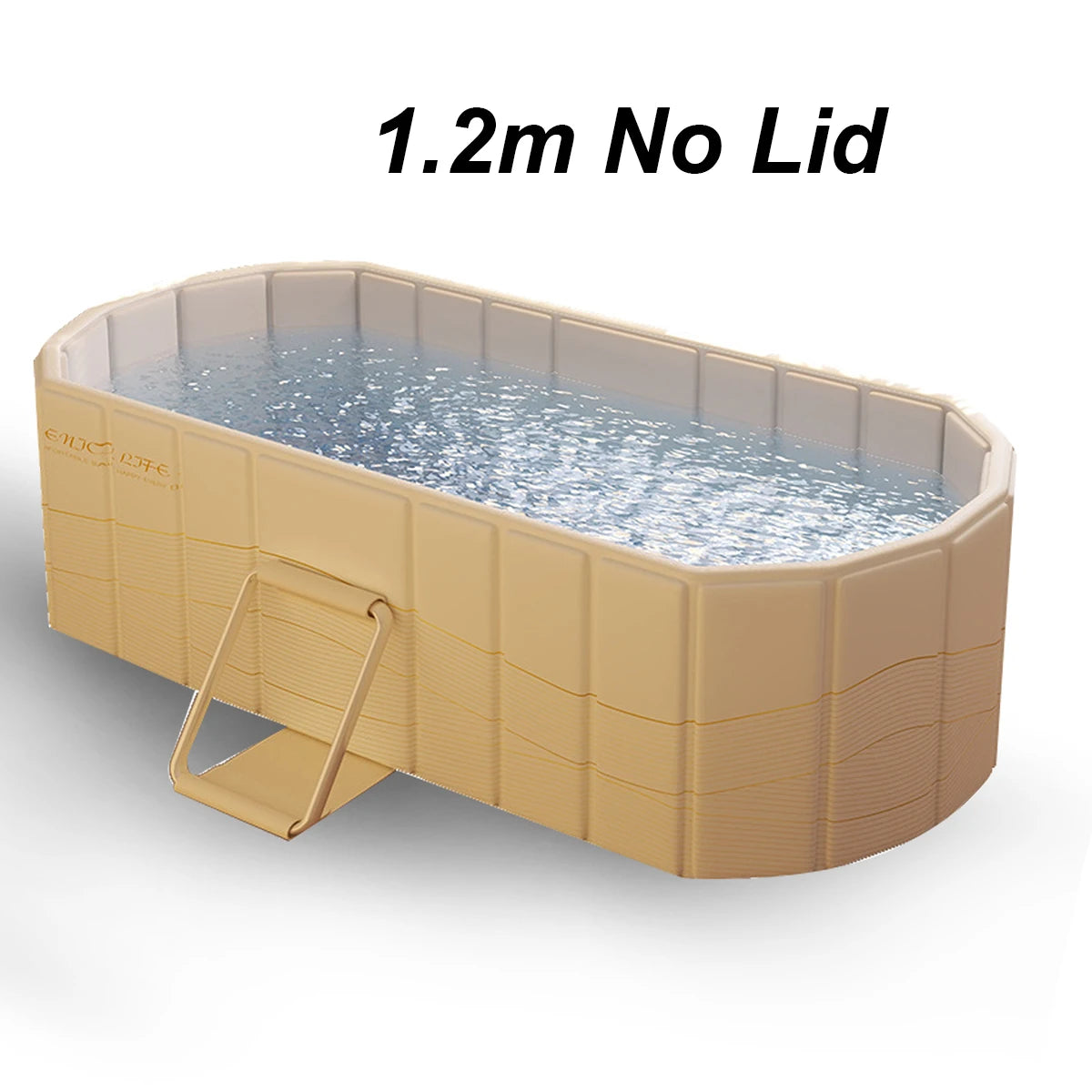 Foldable Portable Hot Tub Large Collapsible Ice Bath Tub Dual Drainage Design For Home Relaxation Gym Athletes Cold Plunge Bath