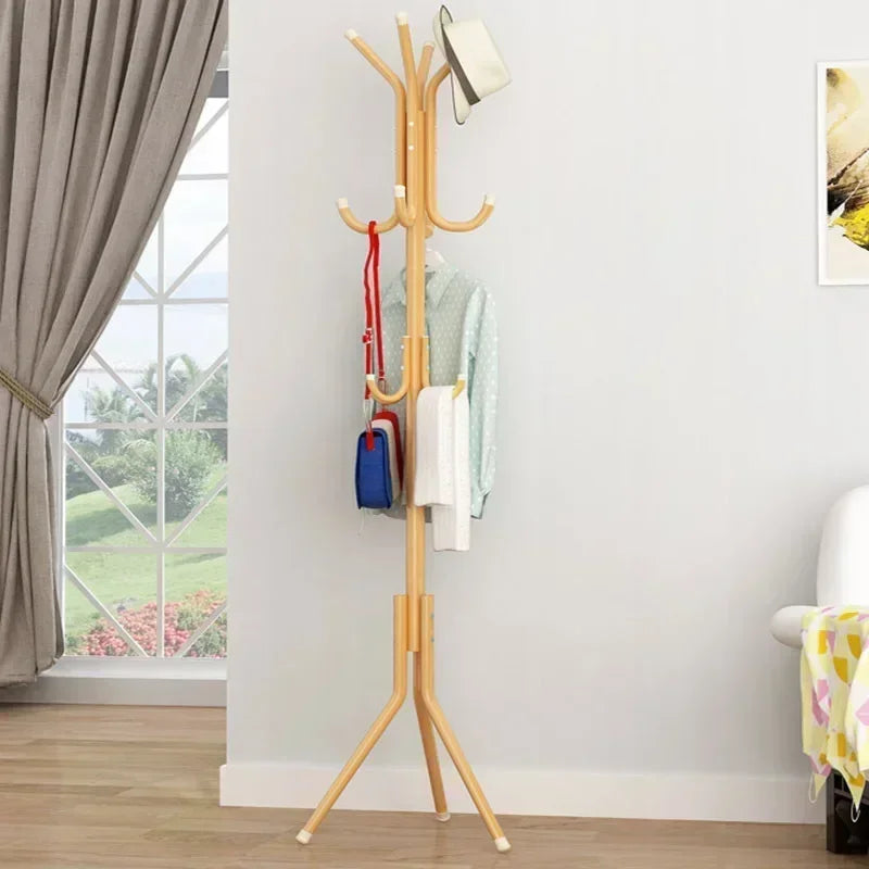 Household Wrought Iron Multifunctional Coat rRack Color Fashion Hanger Creative Clothes Rack Floor Bedroom Home Simple