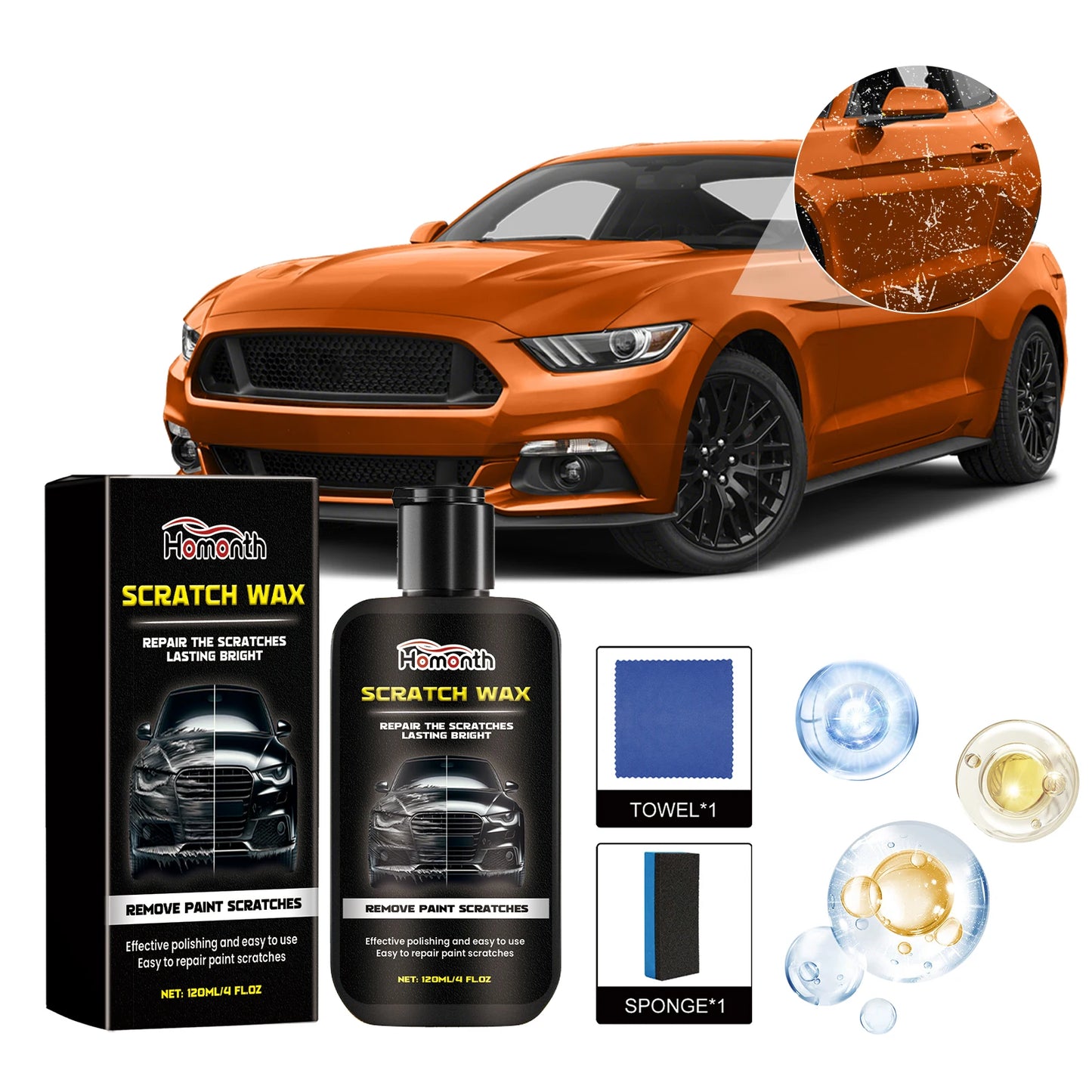 Car Scratch Repair Wax Car Paint Scratch Scratch Repair Cream Removes