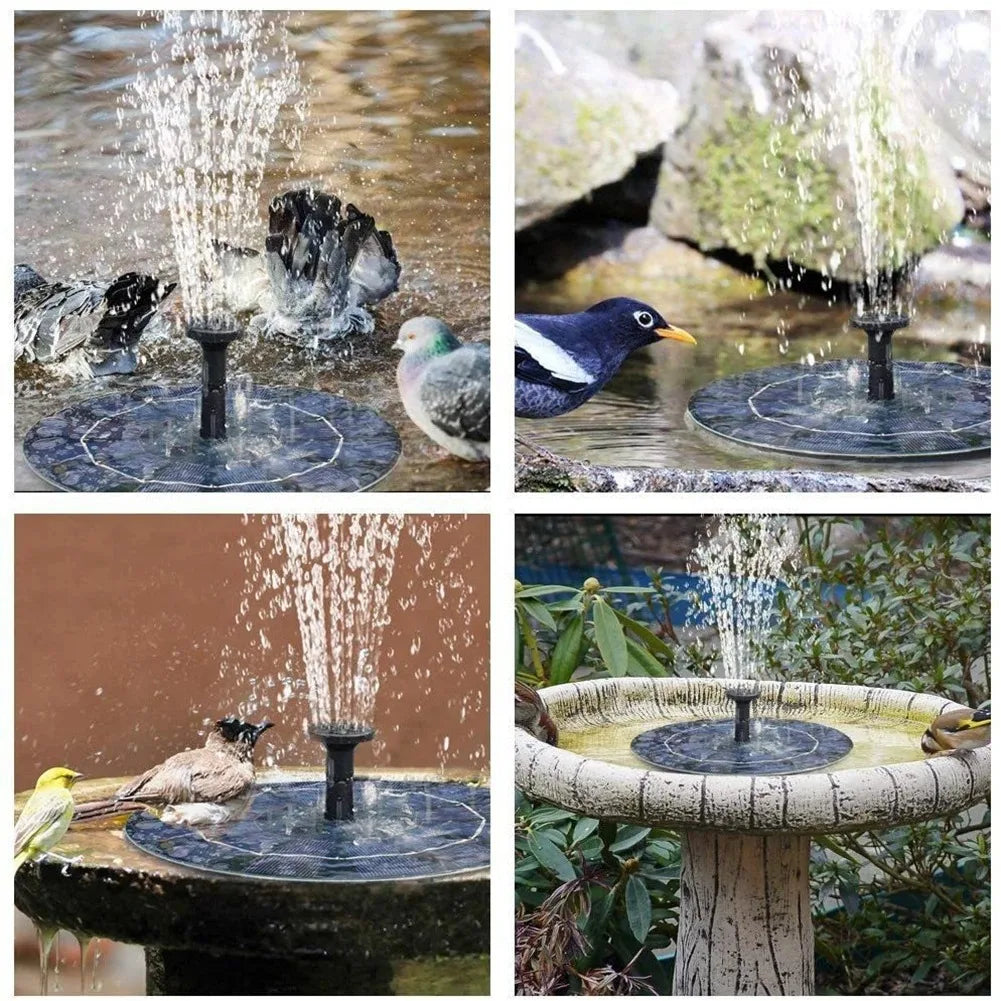 Solar - Powered Floating Fountain Pumps in 13cm, 16cm, 18cm Sizes: Ideal for Bird Baths, Garden Pools & Pond Decor