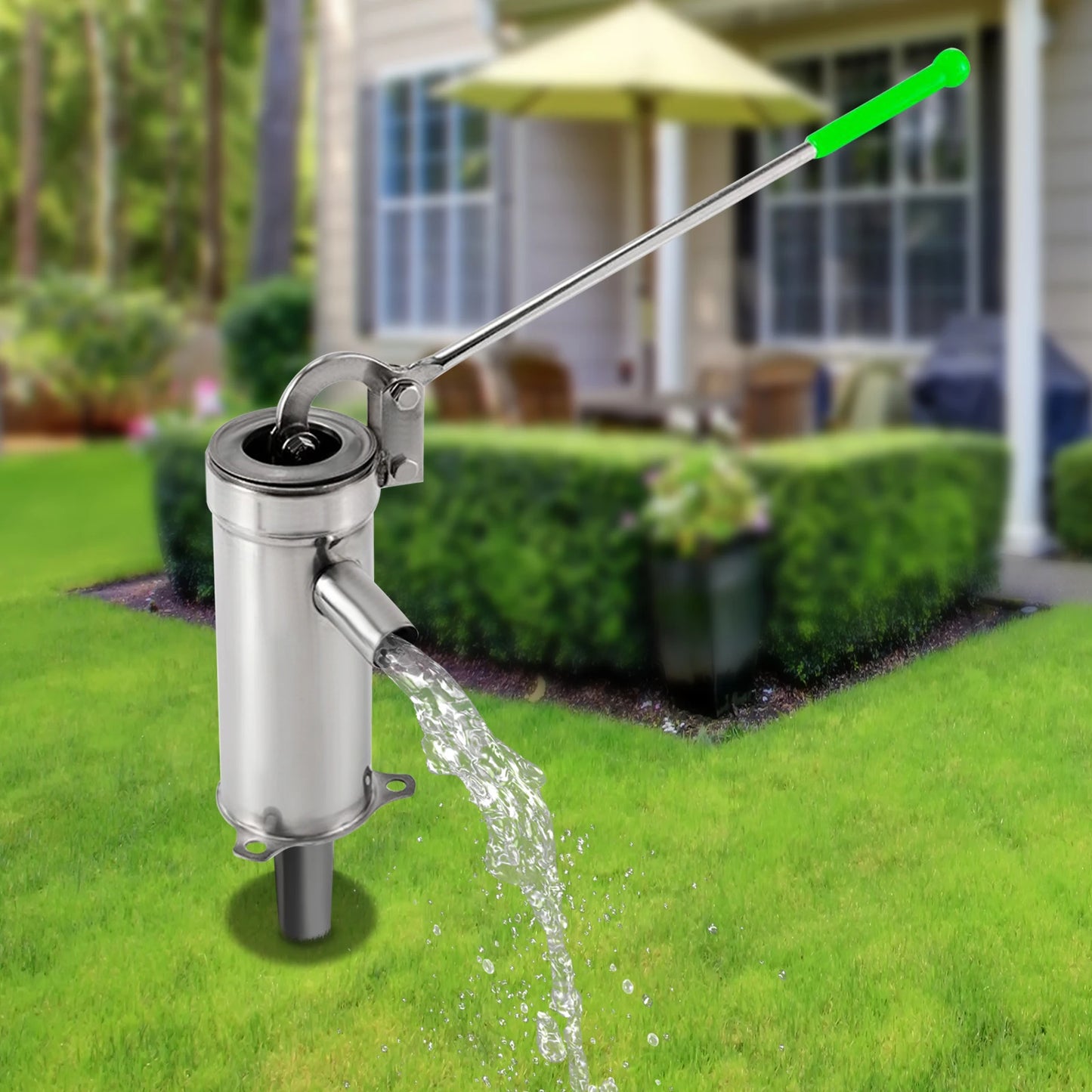 Deep Well Water pump 32mm Handheld Press Pump Stainless Steel Hand Well Pump for Industrial Work or Garden Yard Farm Home
