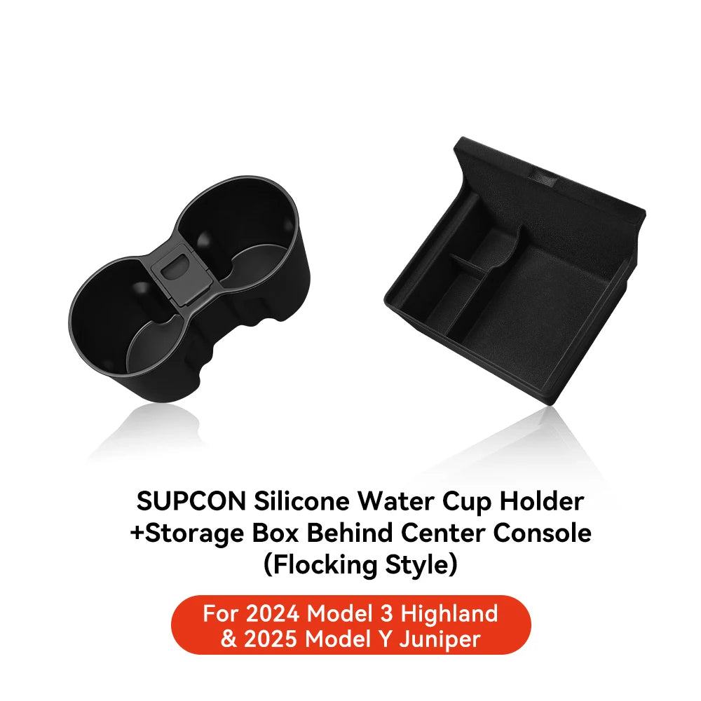 YZ For Tesla Highland Model 3 Y Juniper Center Armrest Hidden Box Holder Console Organizer Car Storage Box Accessories