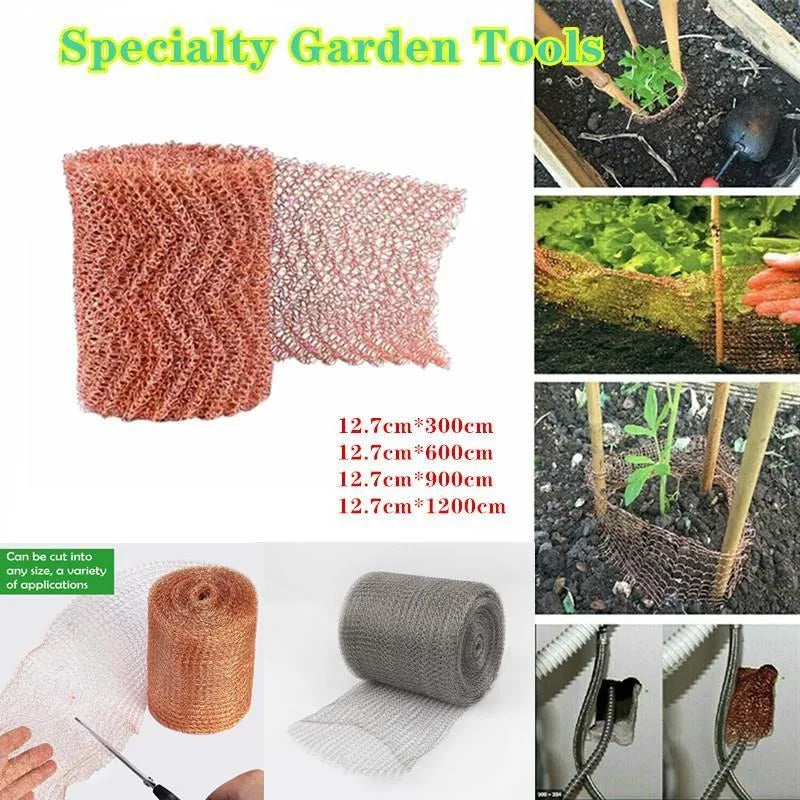 6/9/10/12m Copper Wire Mesh Signal Shielding Net Anti-Snail Copper Wire Net Wire Pest & Rodent Net Copper Mesh Decor Garden Net