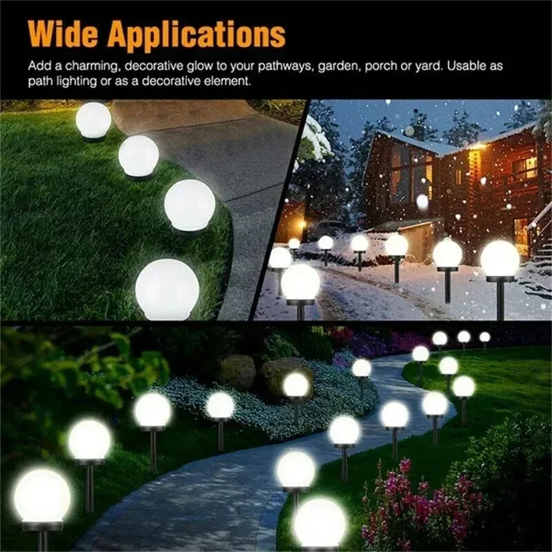9PC Solar Light Outdoor Solar Garden Light Solar Pathway Landscape Light Waterproof Solar Lawn Lamp For Home Yard Patio Driveway