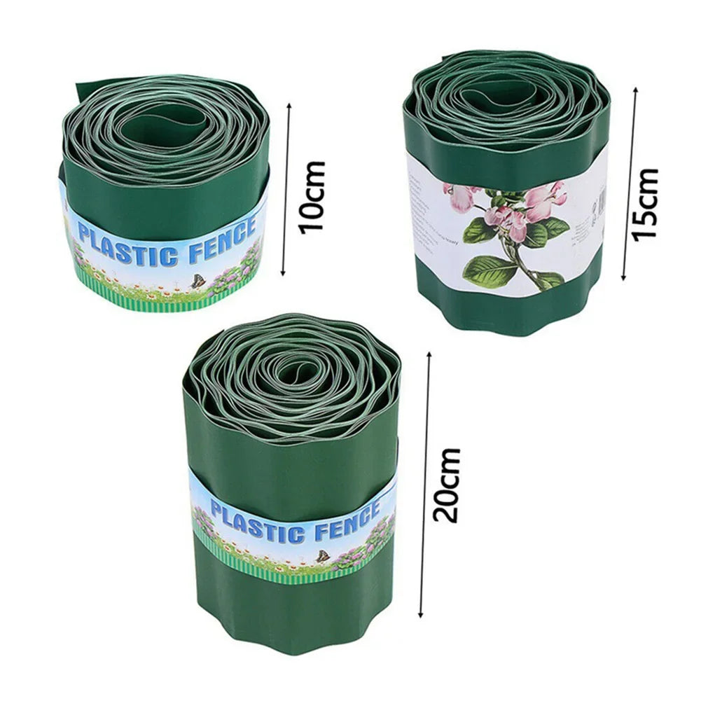 1pcs Garden Grass Lawn Edge Border Fence Path Flexible Lawn Edging Border Fence Outdoor Plastic Landscape Garden Decor