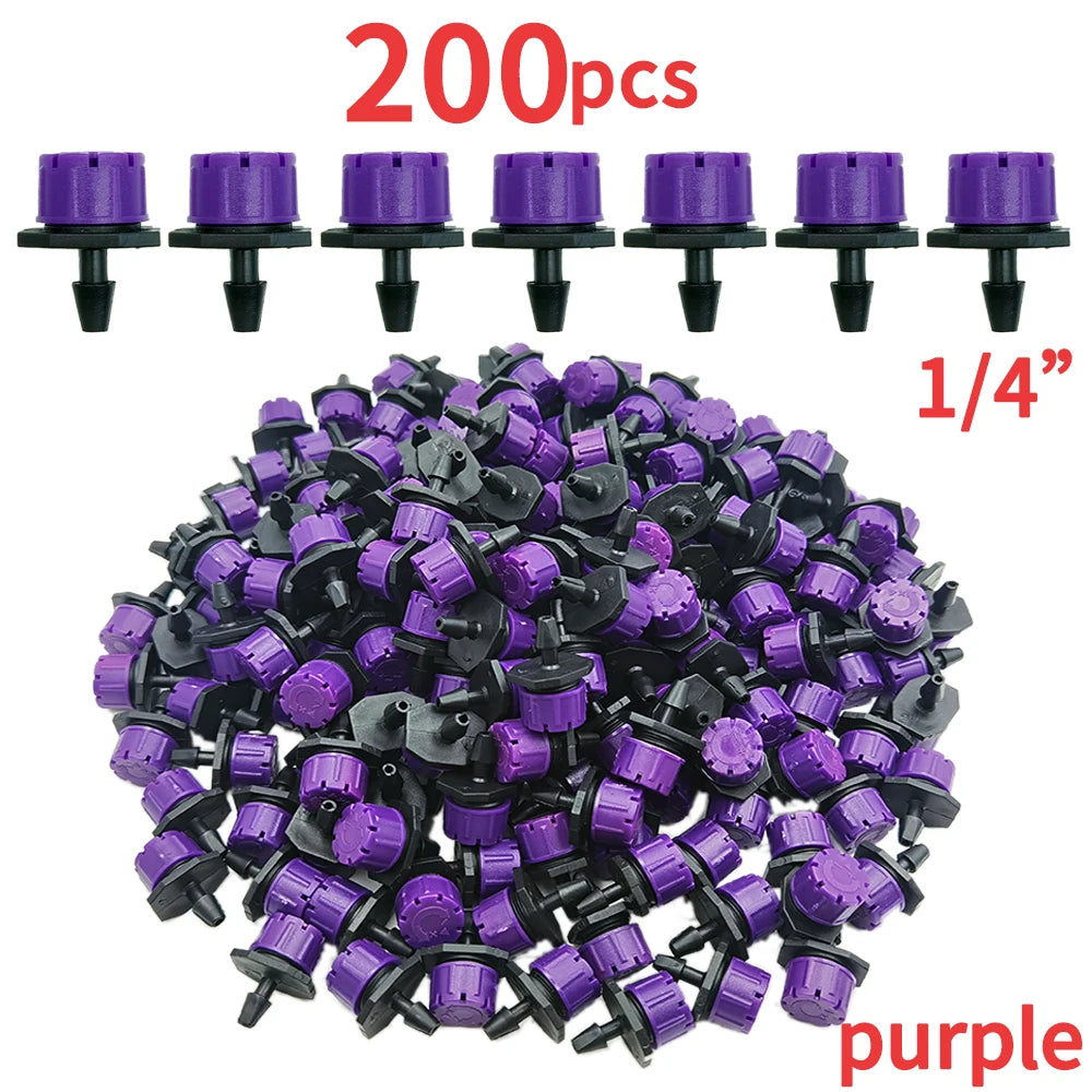 OASIS 30-1000PCS 4/7mm Garden Irrigation Nozzle Adjustable Dripper Watering Sprinkler Emitter Micro Drip Balcony Yard Greenhous