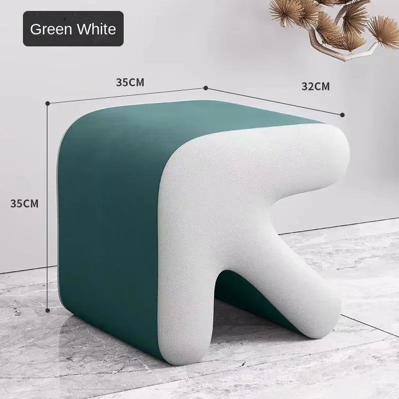 Realife Nordic Fitting Room Arrow Small Stool For Home Use Shoe Changing Stool Entrance Living Room Sofa Side Creative Low Stool