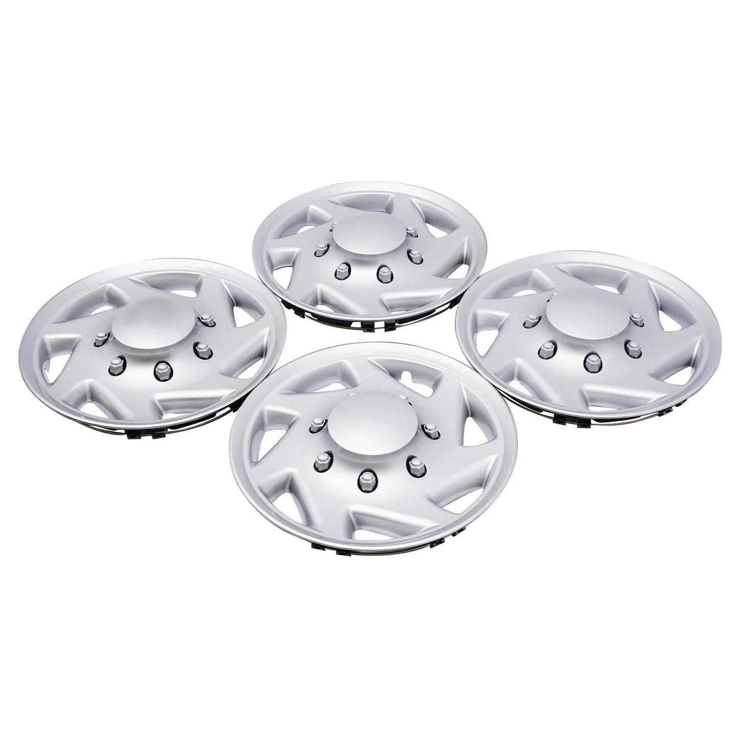 4 PCS Ford E350 E450 Econoline Van Full Wheel Covers Hub Caps Rim Simulators Wheel Covers Hub Caps